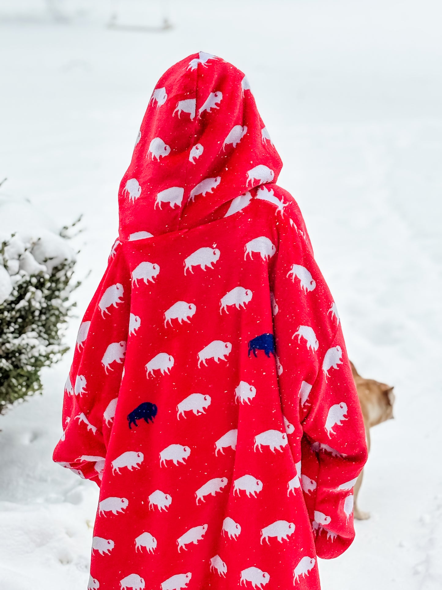 Sherpa Fleece Hoodie Blanket