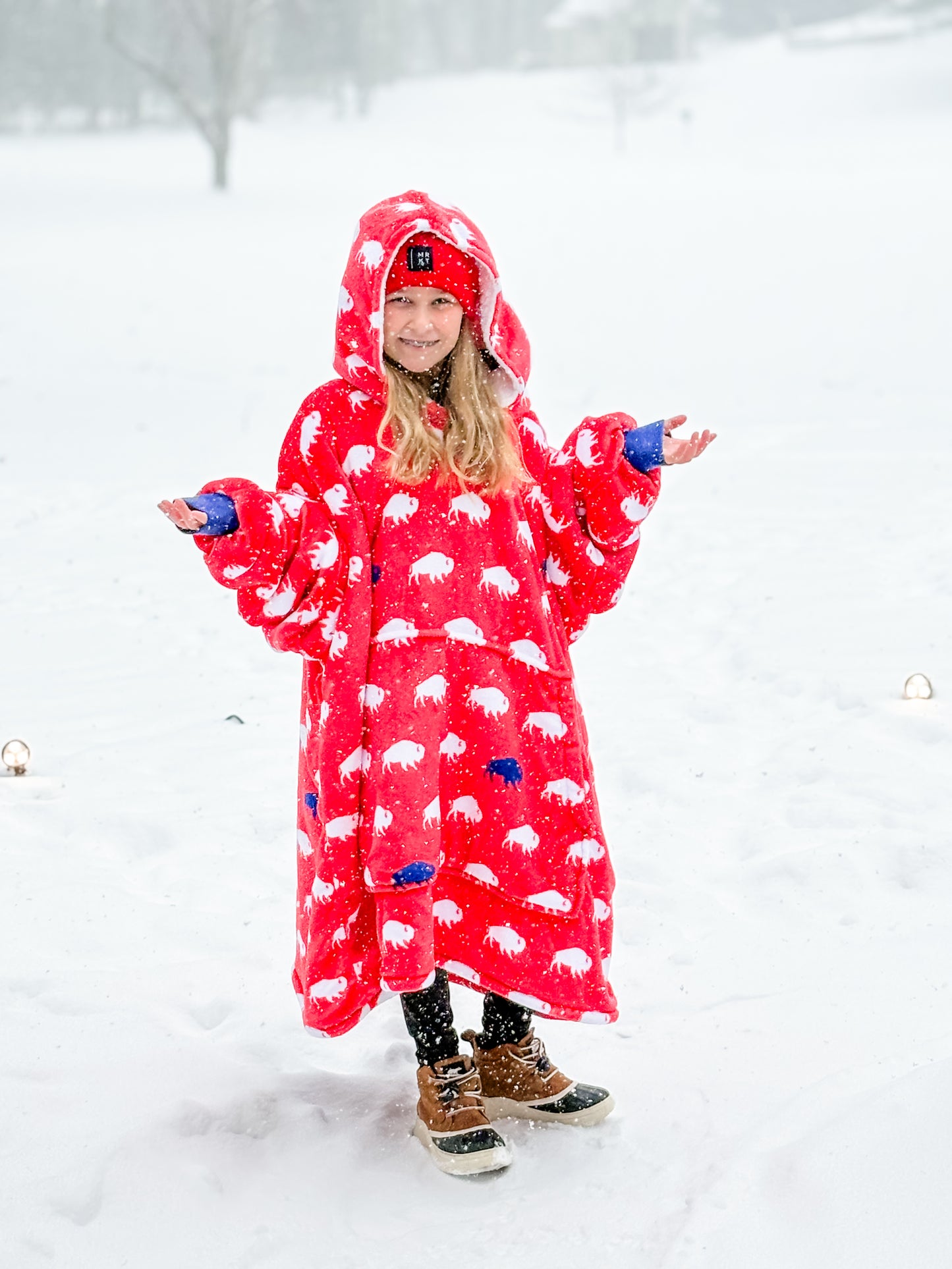 Sherpa Fleece Hoodie Blanket