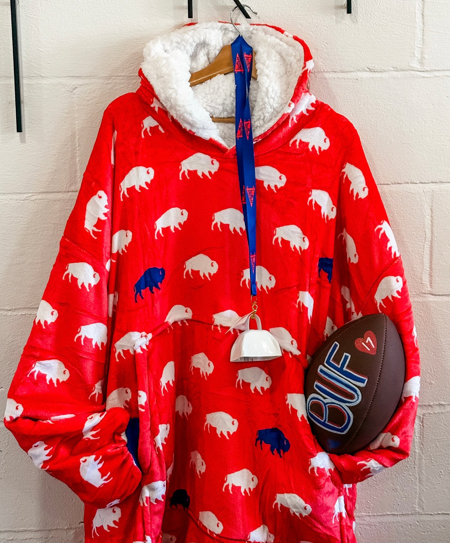 Sherpa Fleece Hoodie Blanket