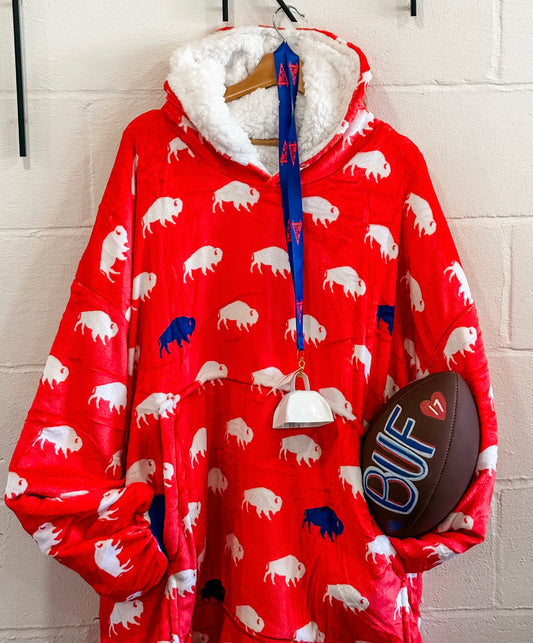 Sherpa Fleece Hoodie Blanket